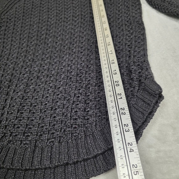 Calvin‎ Klein Jeans Minimalist Black Chunky Knit Crewneck Sweater Size S - Picture 6 of 8